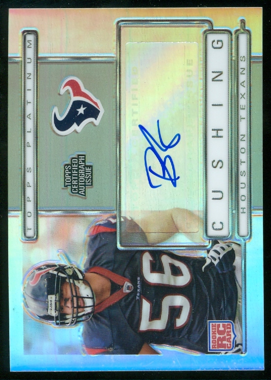 2009 Topps Platinum Rookie Autographs #149 Brian Cushing/1550