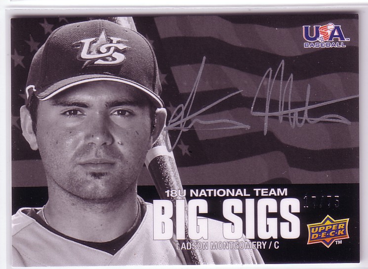 2009-10 USA Baseball 18U National Team Big Sigs #LM Ladson Montgomery