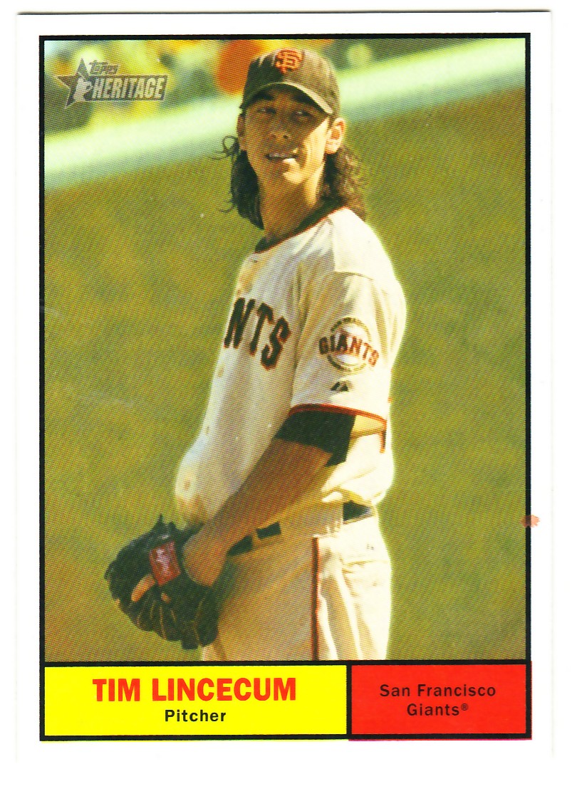 2010 Topps Heritage #429a Tim Lincecum SP
