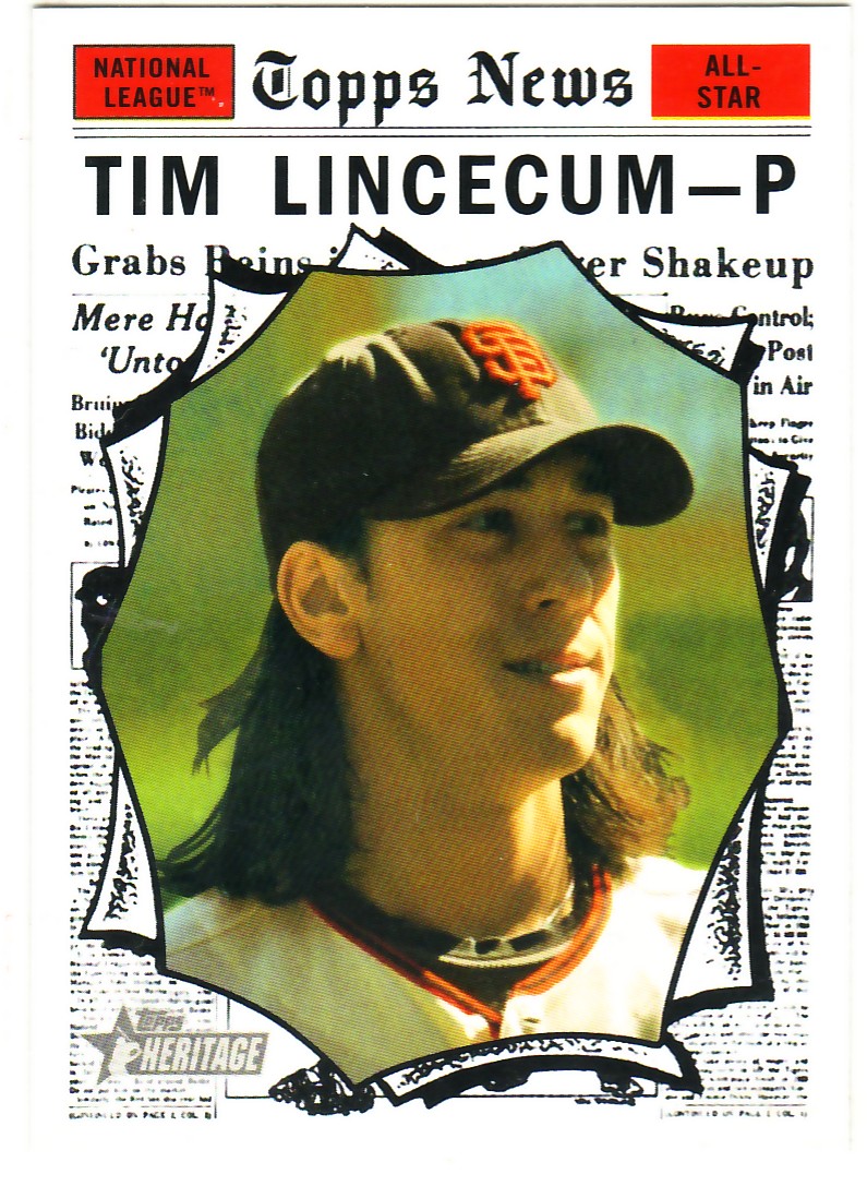 2010 Topps Heritage #496 Tim Lincecum AS SP