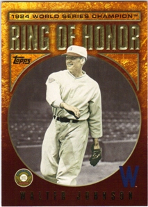2009 Topps Ring Of Honor #RH84 Walter Johnson