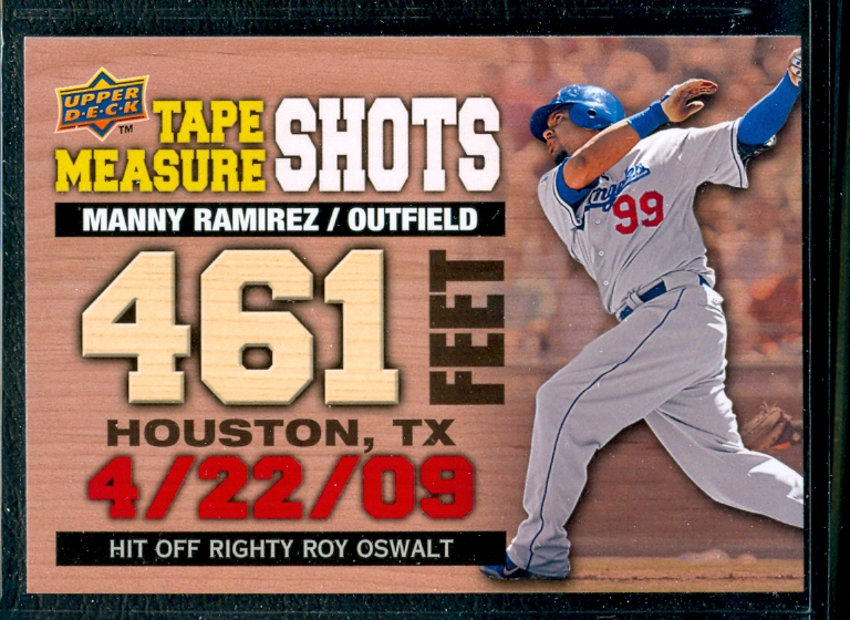 2010 Upper Deck Tape Measure Shots #TMS14 Manny Ramirez