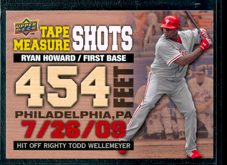 2010 Upper Deck Tape Measure Shots #TMS23 Ryan Howard