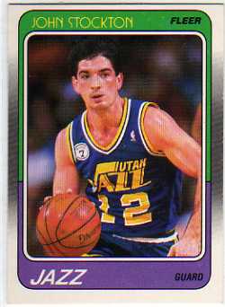 1988-89 Fleer #115 John Stockton RC