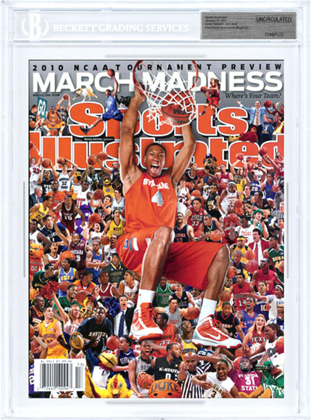 SPORTS ILLUSTRATED BGS Uncirculated WESLEY JOHNSON 3/22/10 Regional SYRACUSE