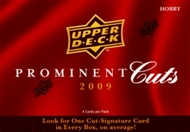 1 SEALED PACK : 2009 (2010) Upper Deck Prominent Cuts Factory Sealed Hobby Pack (1 Cut Signature, 2 MMA Autographs & 2 Celebrity Memorabilia Cards Per Box)