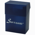 Saf-t-gard # DP 03 Deck Box - Case Stores Gaming Cards in Protector Sleeves - Blue, Standard Size