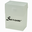 Saf-t-gard # DP 01 Deck Box - Case Stores Gaming Cards in Protector Sleeves - Clear, Standard Size