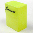 Saf-t-gard # DP 07 Deck Box - Case Stores Gaming Cards in Protector Sleeves - Yellow, Standard Size