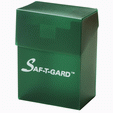 Saf-t-gard # DP 04 Deck Box - Case Stores Gaming Cards in Protector Sleeves - Green, Standard Size