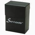 Saf-t-gard # DP 02 Deck Box - Case Stores Gaming Cards in Protector Sleeves - Black, Standard Size