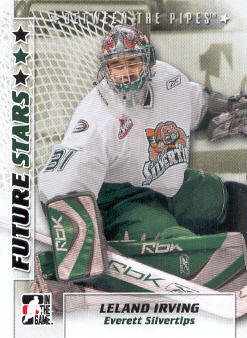2007-08 Between The Pipes #34 Leland Irving