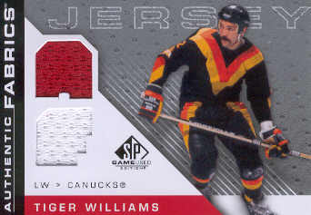 2007-08 SP Game Used Authentic Fabrics #AFTW Tiger Williams