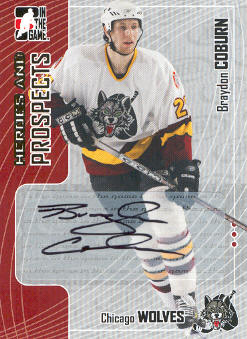 2005-06 ITG Heroes and Prospects Autographs Series II #BC Braydon Coburn