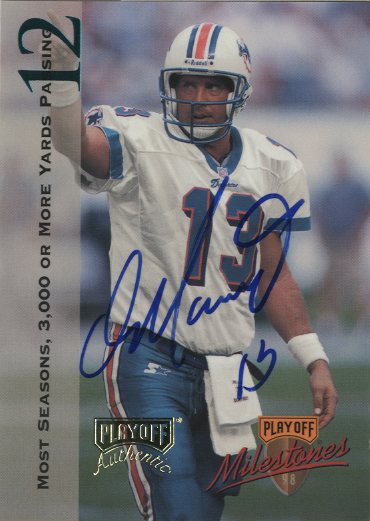 1998 Playoff Prestige Dan Marino Milestone Autographs #1 Dan Marino