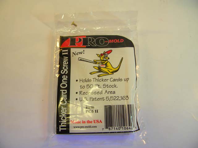 One Screw Thick Style Trading Card Holder  Standard Size  ProMold  