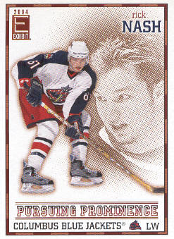 2003-04 Pacific Exhibit Pursuing Prominence #4 Rick Nash