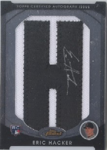 2010 Finest #160 Eric Hacker AU/1302 * RC/Each card serial #'d/217