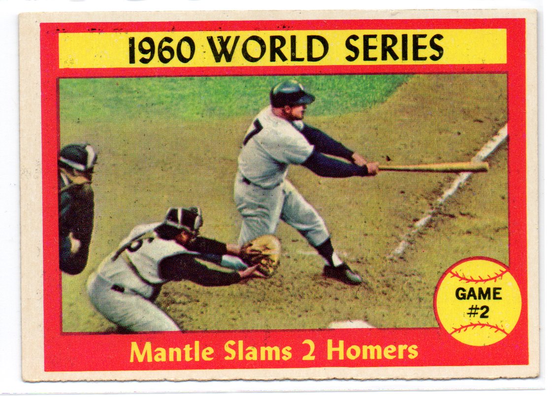 1961 Topps #307 World Series Game 2/Mickey Mantle