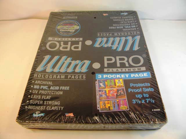 Pages for 3 Ring Binder 3 Pocket 100 ct Box Ultra Pro