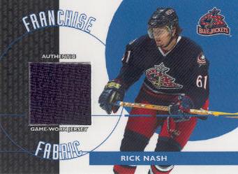2003-04 Topps Traded Franchise Fabrics #FFRN Rick Nash