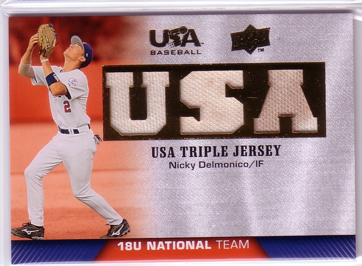 2009-10 USA Baseball 18U National Team Jerseys #ND Nicky Delmonico