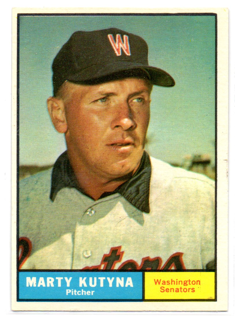 1961 Topps #546 Marty Kutyna