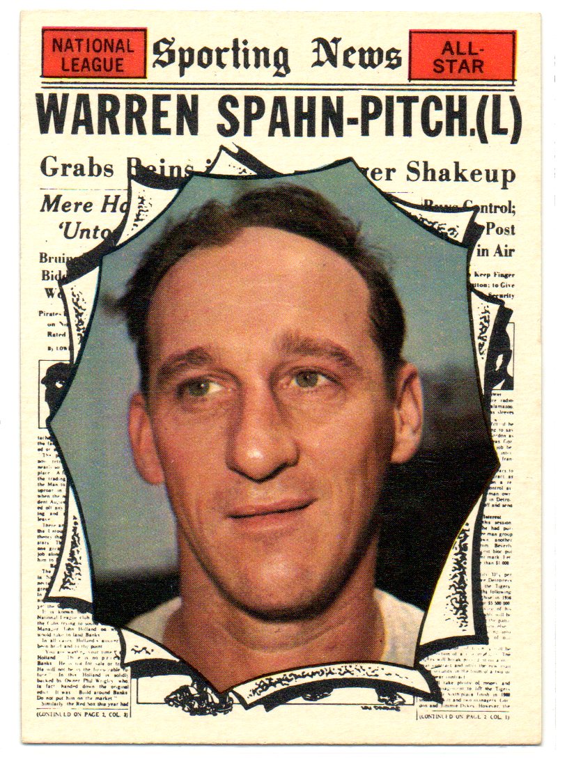 1961 Topps #589 Warren Spahn AS