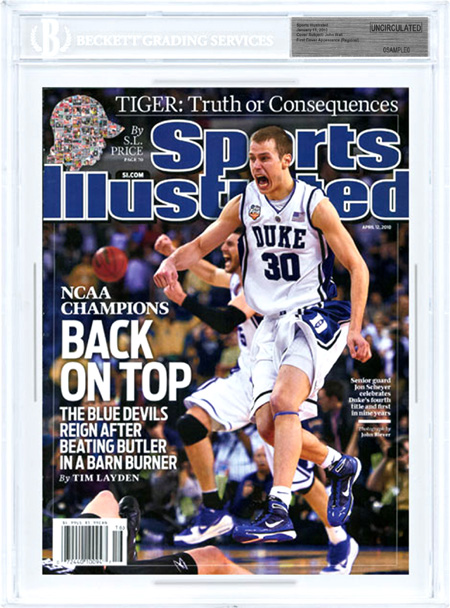 SPORTS ILLUSTRATED UNCIRCULATED JON SCHEYER DUKE CHAMPS
