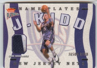 2002-03 Fleer Platinum Nameplates #JK Jason Kidd/300