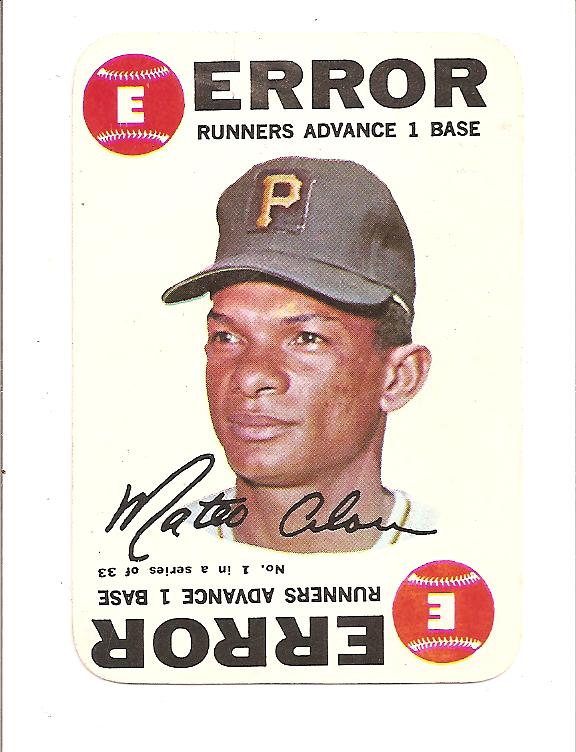 1968 Topps Game #1 Matty Alou