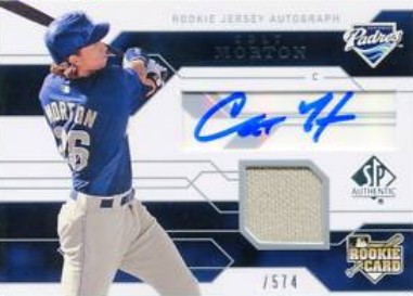2008 SP Authentic #114 Colt Morton Jsy AU/574 RC