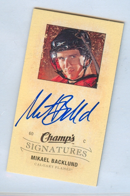 2009-10 Upper Deck Champ's Signatures #CSBA Mikael Backlund