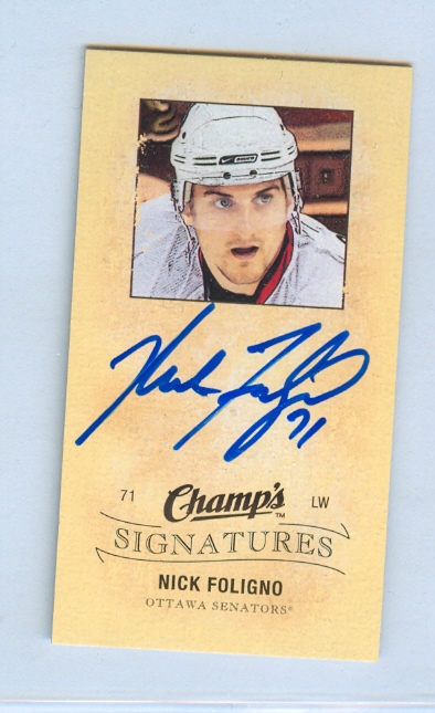 2009-10 Upper Deck Champ's Signatures #CSFO Nick Foligno