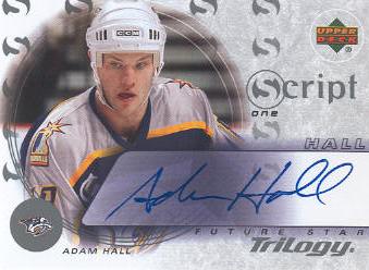2003-04 Upper Deck Trilogy Scripts #S1HL Adam Hall