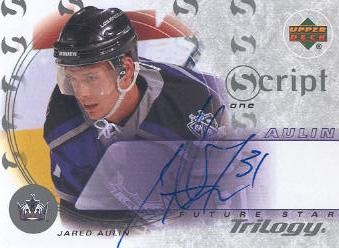 2003-04 Upper Deck Trilogy Scripts #S1JA Jared Aulin