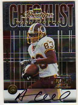 2000 Playoff Prestige Team Checklist #CL93 Albert Connell AU