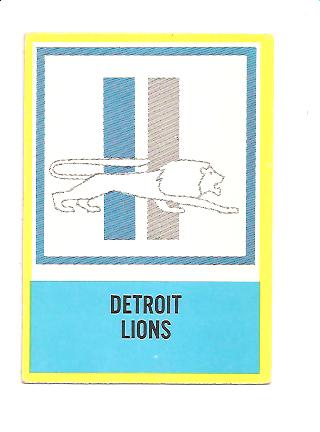 1967 Philadelphia #72 Detroit Lions
