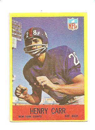 1967 Philadelphia #110 Henry Carr