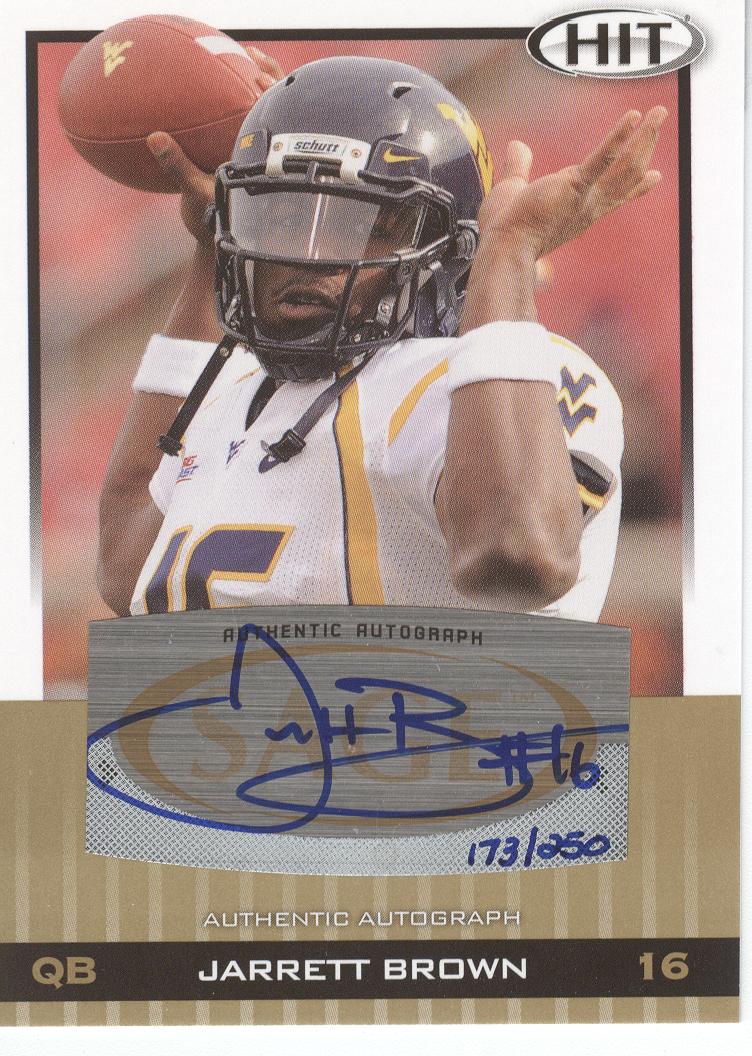 2010 SAGE HIT Autographs Gold #A16 Jarrett Brown