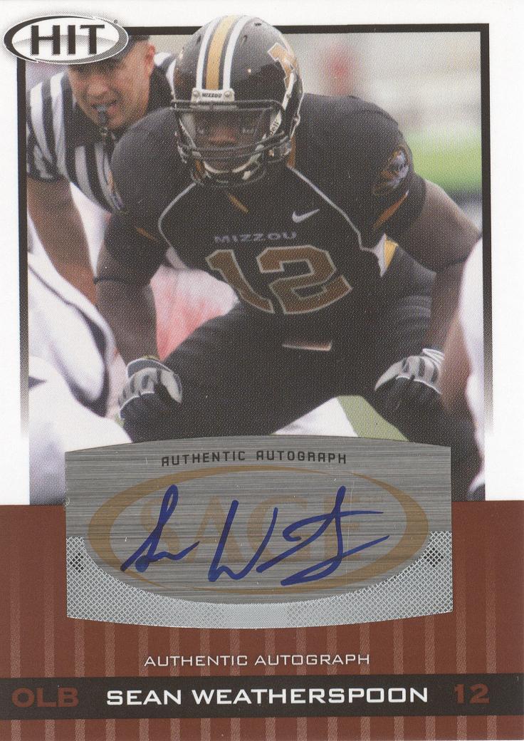 2010 SAGE HIT Autographs #A17 Sean Weatherspoon