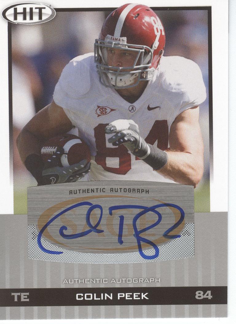 2010 SAGE HIT Autographs Silver #A34 Colin Peek