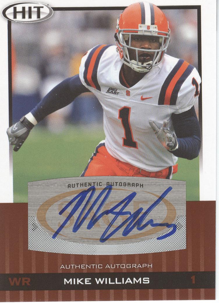 2010 SAGE HIT Autographs #A52 Mike Williams