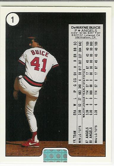 1988 Upper Deck Promos #B1 DeWayne Buice