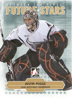 2009-10 Between The Pipes #18 Justin Pogge