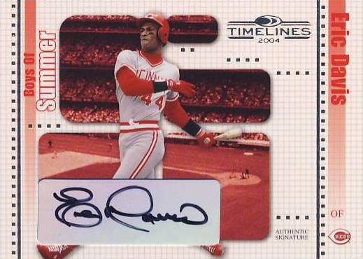 2004 Donruss Timelines Boys of Summer Autograph #13 Eric Davis