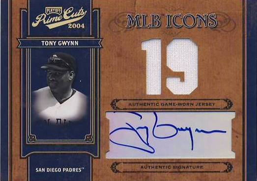 2004 Prime Cuts II MLB Icons Signature Century Gold #88 Tony Gwynn White/19