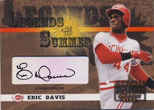 2003 Donruss Signature Legends of Summer Autographs #14 Eric Davis