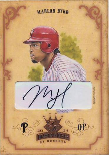 2004 Diamond Kings DK Signatures Bronze #26 Marlon Byrd/200