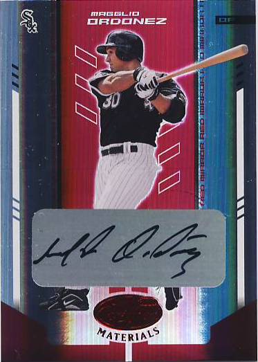 2004 Leaf Certified Materials Mirror Autograph Red #127 Magglio Ordonez/250